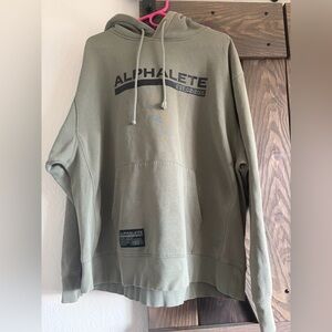 Alphalete Men's Olive Hoodie with Logo